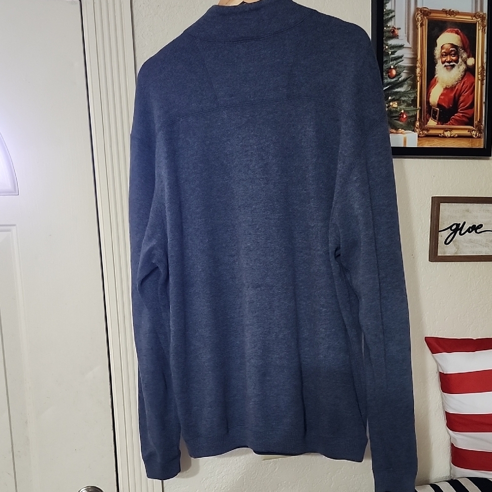 Daniel Cremieux Navy Quarter Zip Sweater Preppy Academia Office Grown Man Attire - Picture 7 of 8